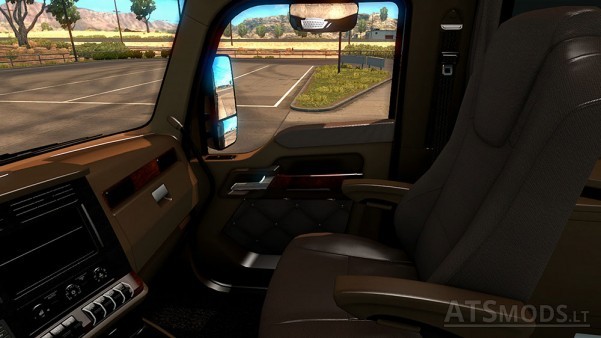 Kenworth T680 Brown Interior American Truck Simulator Mods