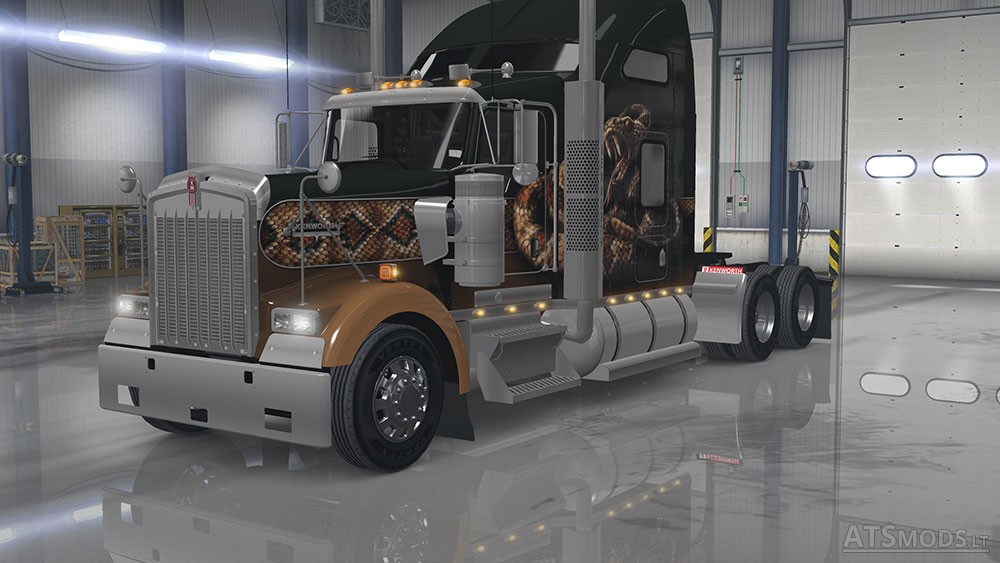 Kenworth W900 Interior/Exterior Rework | American Truck Simulator mods