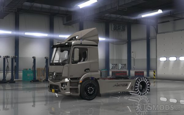 zip file to your ATS mod folder and activate it Mercedes Antos 1840 for ATS