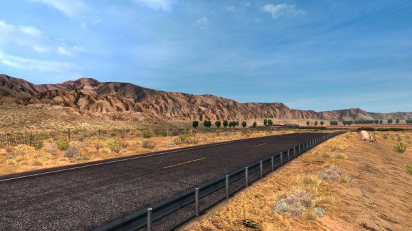 This mod replaces textures for mountains and terrain around the map of ATS New Mountain Textures v 6.0