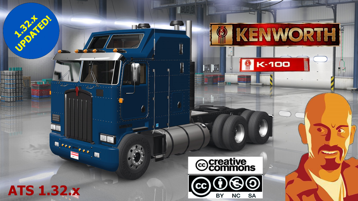 Kenworth K100 ATS 1.32.x | American Truck Simulator mods
