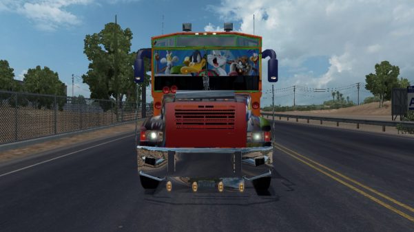  tested in the American Truck Simulator version  Urbano Looney Tunes Acapulco ATS V 1.32x