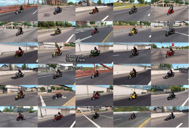  for use only with default traffic and for use with my AI pack Motorcycle Traffic Pack by Jazzycat v 2.5