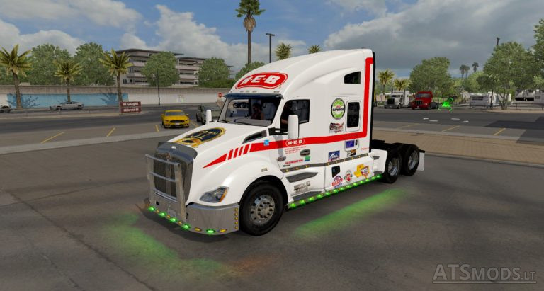 NEW SKIN OF REAL COMPANY H.E.B. | American Truck Simulator mods