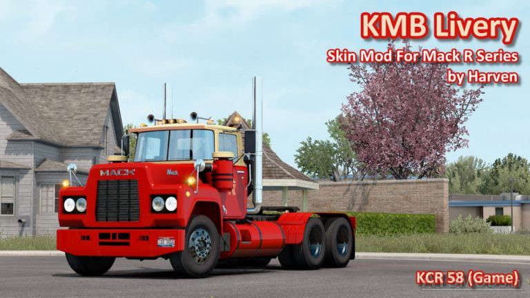 Mack Racing Livery KMB Livery For Mack R Series by Harven (V1.0) | ATS mods