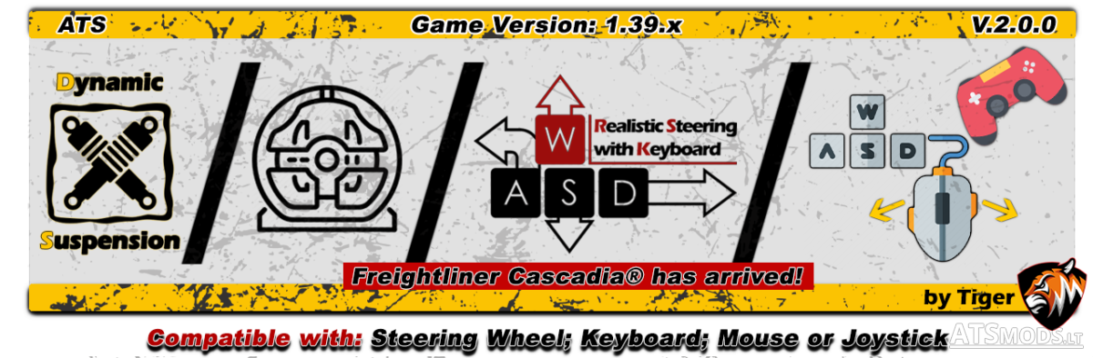 [ATS] Dynamic Suspension V2.0.1 [1.39.x] | ATS mods