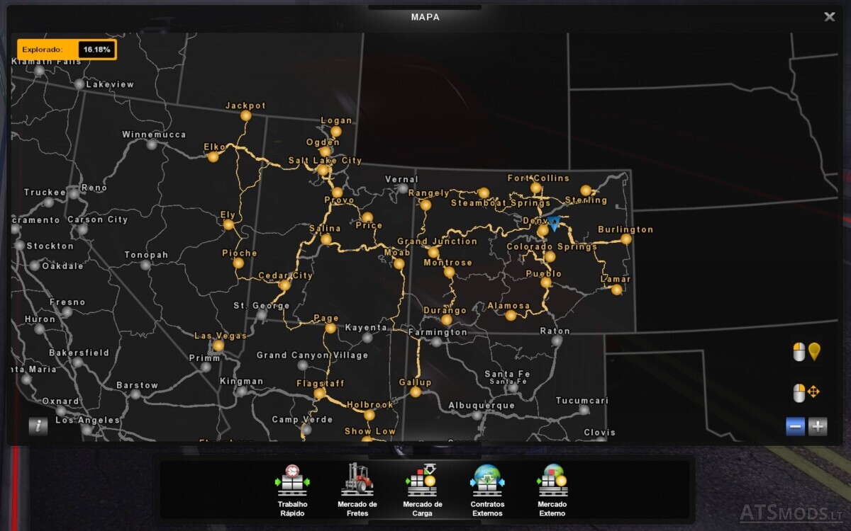 Map American Truck Simulator Mods