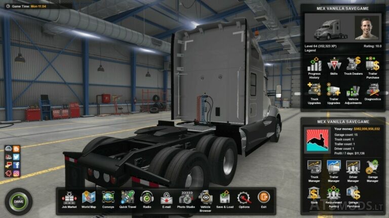 Ats Full Save Game For 141 No Dlc Truckersmp Singleplayer Convoys American Truck Simulator Mods