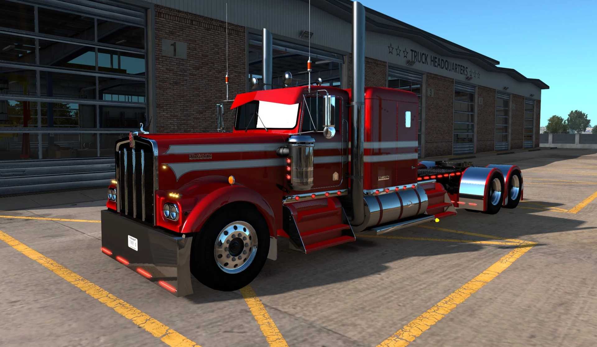 Kenworth w900 с прицепом