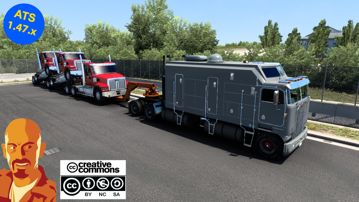 KENWORTH K100 ATS 1.47.x | American Truck Simulator mods