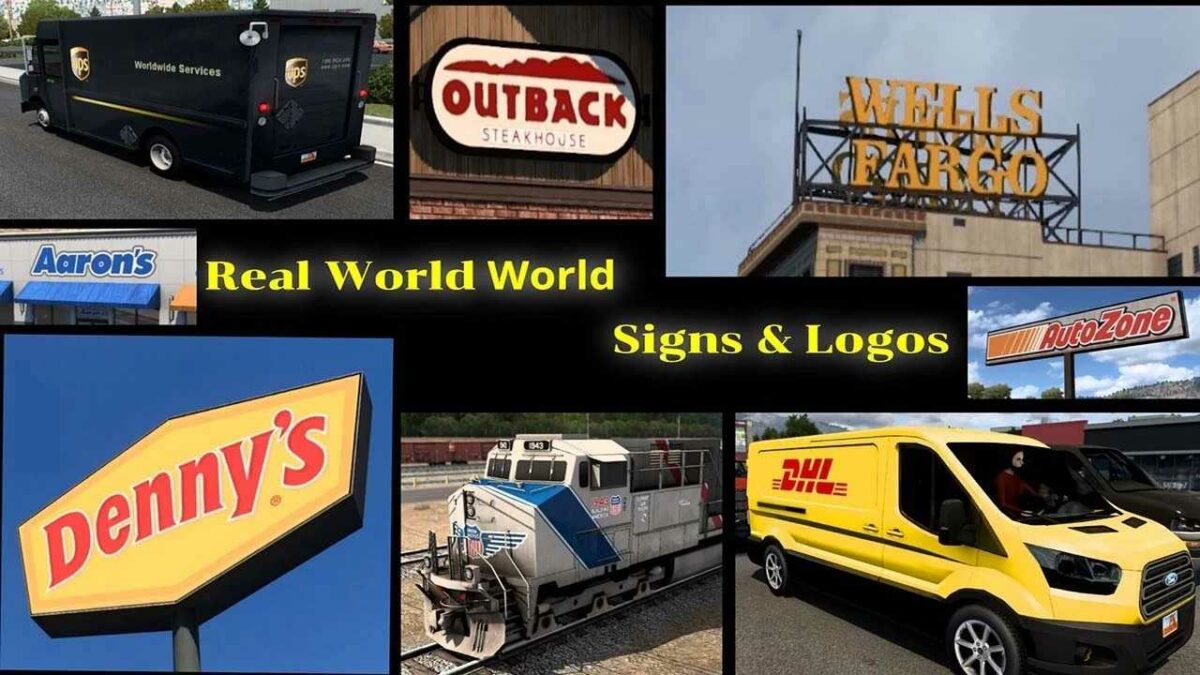 Real World Signs & Logos v1.7 | ATS mods