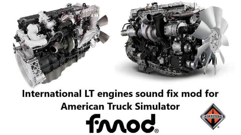 International LT engines sound fix for ATS | ATS mods