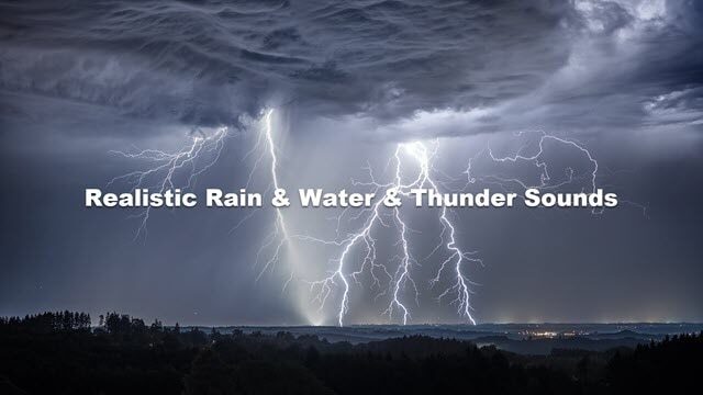 Realistic Rain & Water & Thunder Sounds V7.4