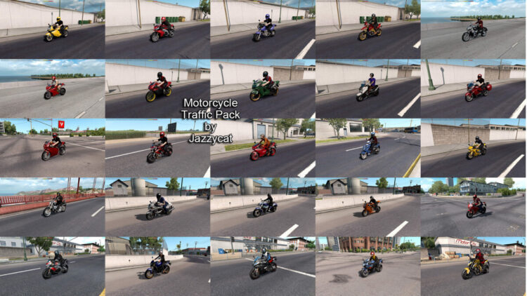 Motorcycle Traffic Pack by Jazzycat v6.5.8