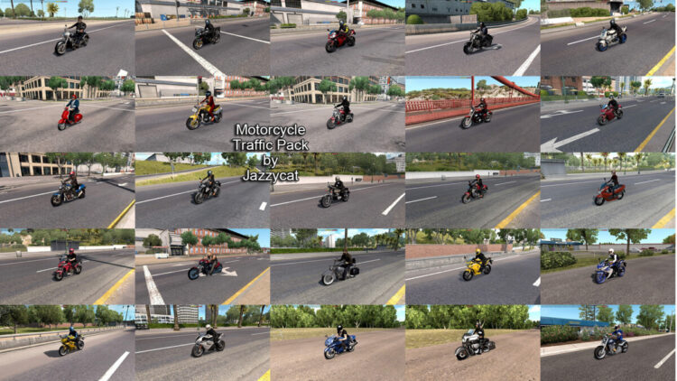 Motorcycle Traffic Pack by Jazzycat v6.5.8