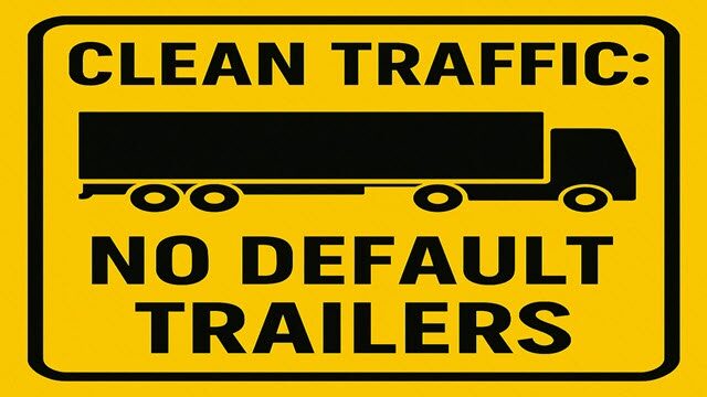 ATS – Clean Traffic No Default SCS Trailers V1.x