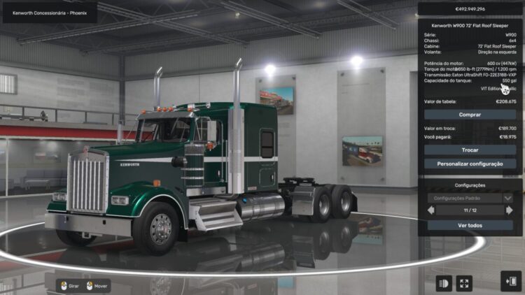 550 GALLON FOR ALL TRUCKS BY RODONITCHO MODS 1.0 1.53 1.54 14 06 2025