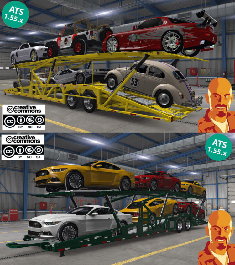 COTTRELL CAR HAULER TRAILER v2.0 ATS 1.54-1.55.x