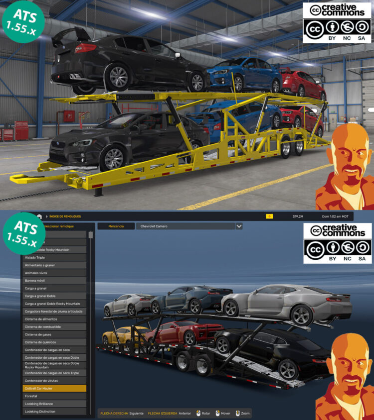 COTTRELL CAR HAULER TRAILER v2.0 ATS 1.54-1.55.x