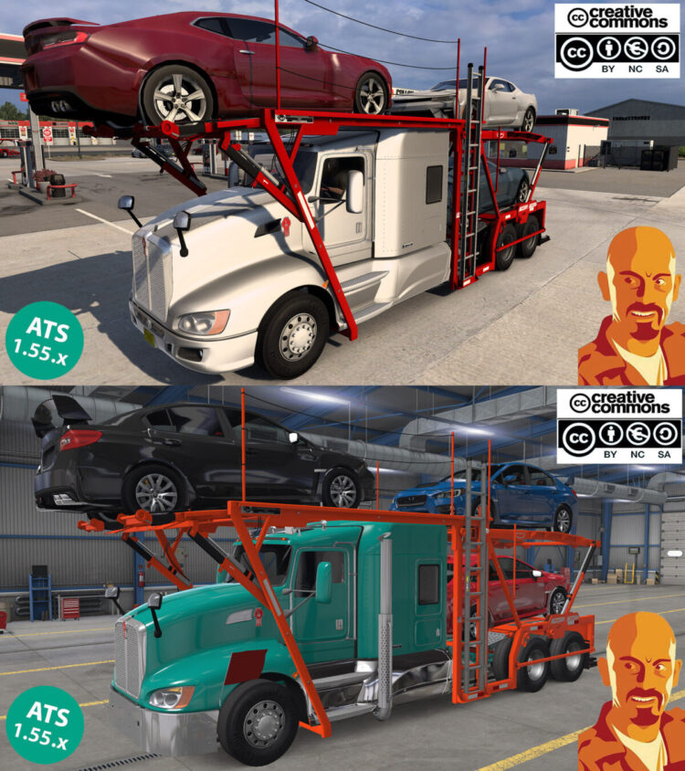 KENWORTH T660 CAR HAULER v2.0 ATS 1.54-1.55.x