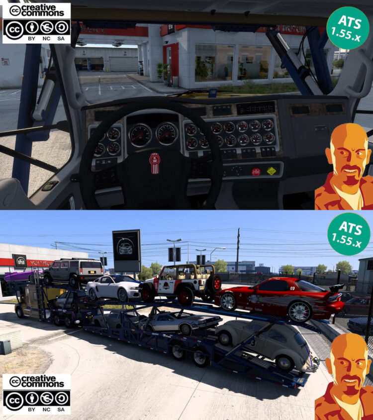 KENWORTH T660 CAR HAULER v2.0 ATS 1.54-1.55.x