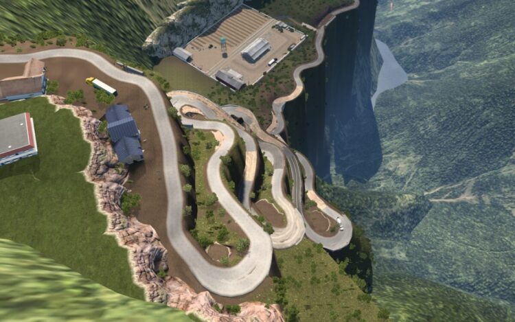Mountain Roads Extreme Map Mod ATS 1.53 to 1.55