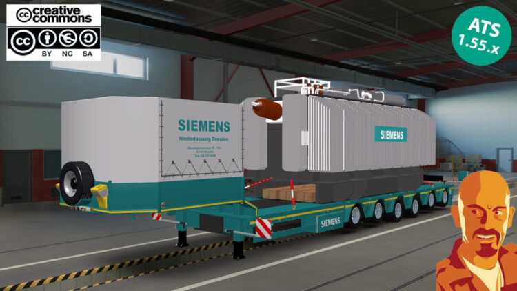 DOLL-SIEMENS SSPECIAL TRANSPORT TRAILER v2.0 ATS 1.54-1.55.x
