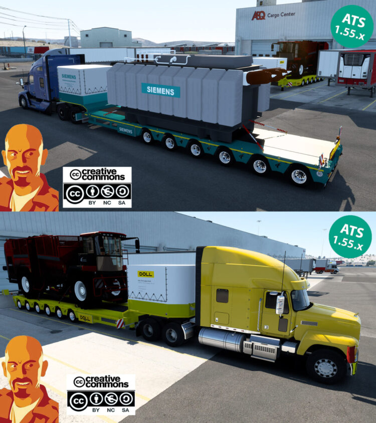 DOLL-SIEMENS SSPECIAL TRANSPORT TRAILER v2.0 ATS 1.54-1.55.x