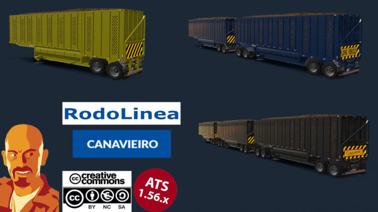 RODOLINEA CANAVIEIRO TRAILER v3.0 ATS 1.54-1.56.x