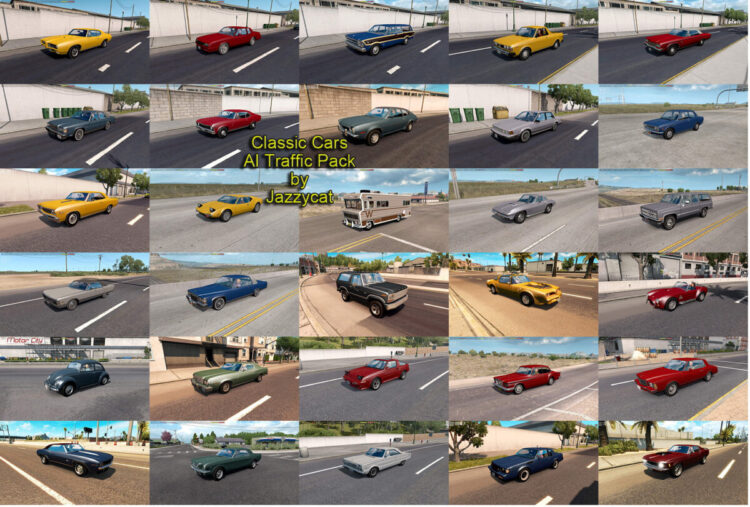Classic Cars AI Traffic Pack by Jazzycat v9.0.10
