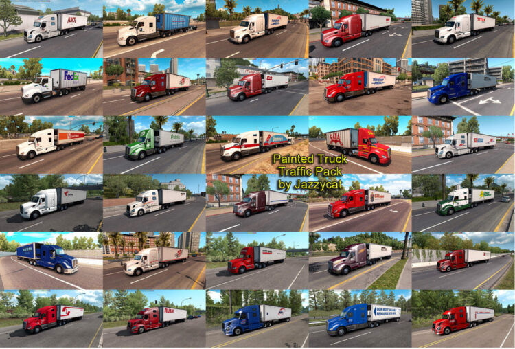 Painted Truck Traffic Pack by Jazzycat v6.1.13
