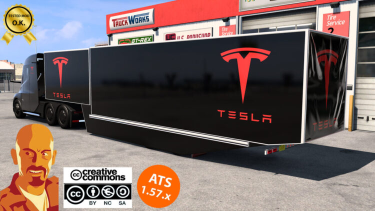 TESLA TRAILER v1.0 ATS 1.57.x