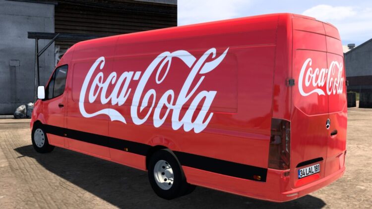 COCA-COLA MERCEDES-BENZ SPRINTER TRZPRO BY RODONITCHO MODS 1.0 1.50 1.57 18 12 2025