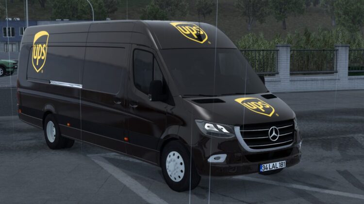 UPS MERCEDES-BENZ SPRINTER TRZPRO BY RODONITCHO MODS 1.0 1.50 1.57 03 01 2025