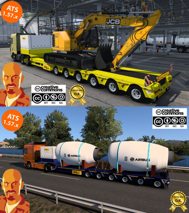 DOLL-SIEMENS SPECIAL TANSPORT TRAILER v3.0 ATS 1.57.x