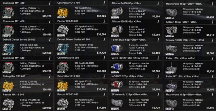 KS Engines & Gearboxes Pack v57