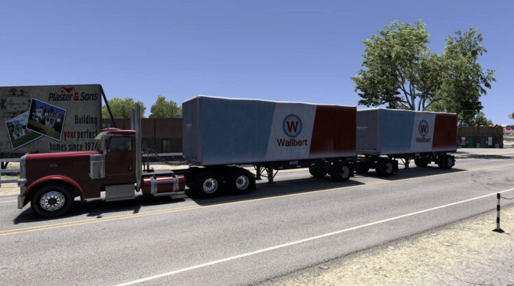 Multiple Trailers in Traffic – ATS – v1.58.0