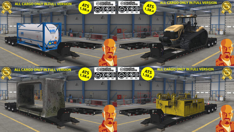 ETNYRE BLACK HAWK LOWBOY TRAILER v1.0 ATS 1.58.x