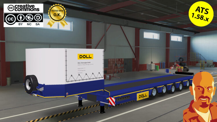 DOLL SPECIAL TRANSPORT TRAILER v4.0 ATS 1.58.x
