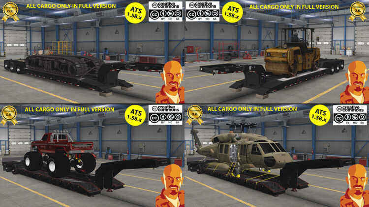 ETNYRE BLACK HAWK LOWBOY TRAILER v1.0 ATS 1.58.x