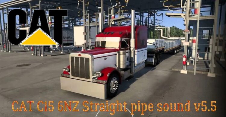 CAT C15 6NZ Straight pipe sound v5.5