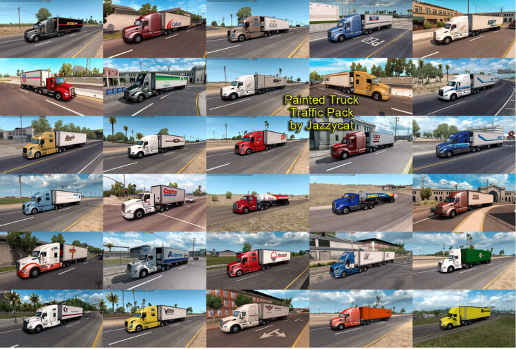 Painted Truck Traffic Pack by Jazzycat v6.1.15