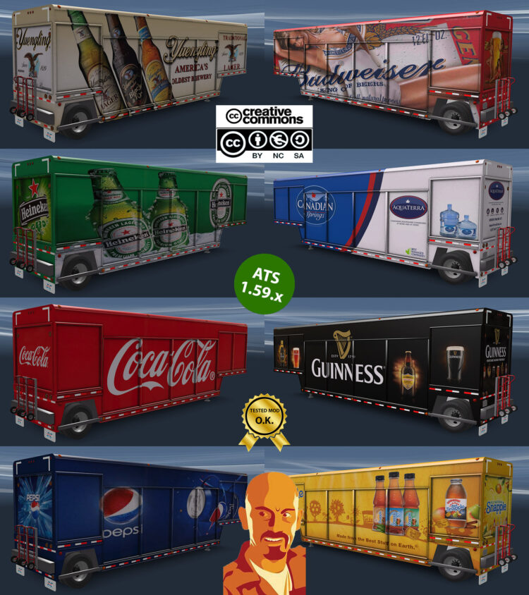 MICKEY’S BEVERAGES TRAILER v2.0 ATS 1.58-1.59.x