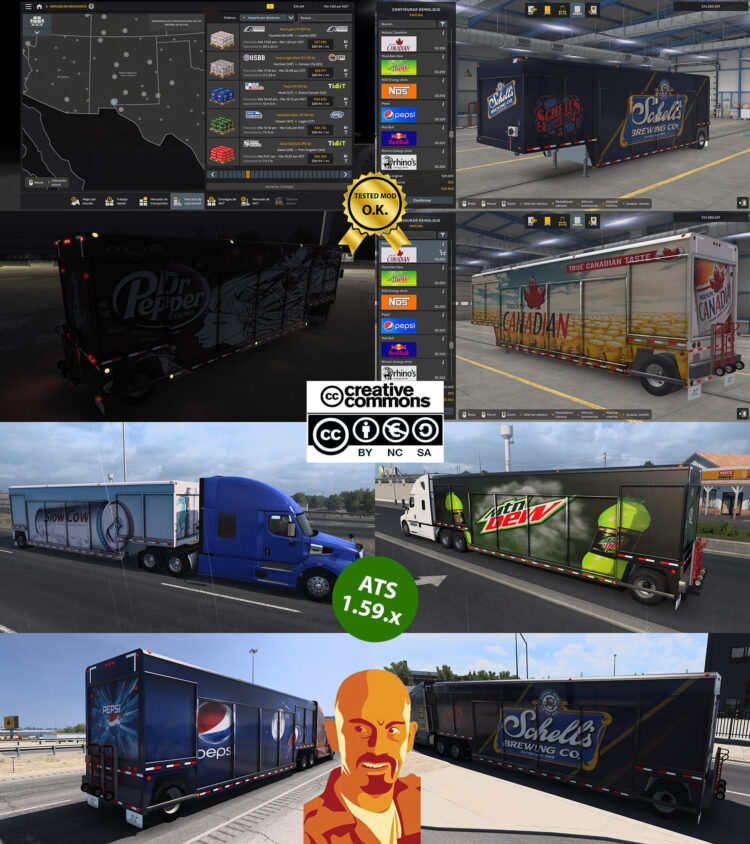 MICKEY’S BEVERAGES TRAILER v2.0 ATS 1.58-1.59.x