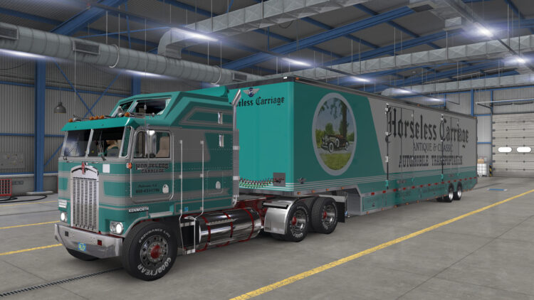 KENWORTH K100 HORSELESS CARRIAGE + TRAILER ATS 1.59.x (EXCLUSIVE MOD)