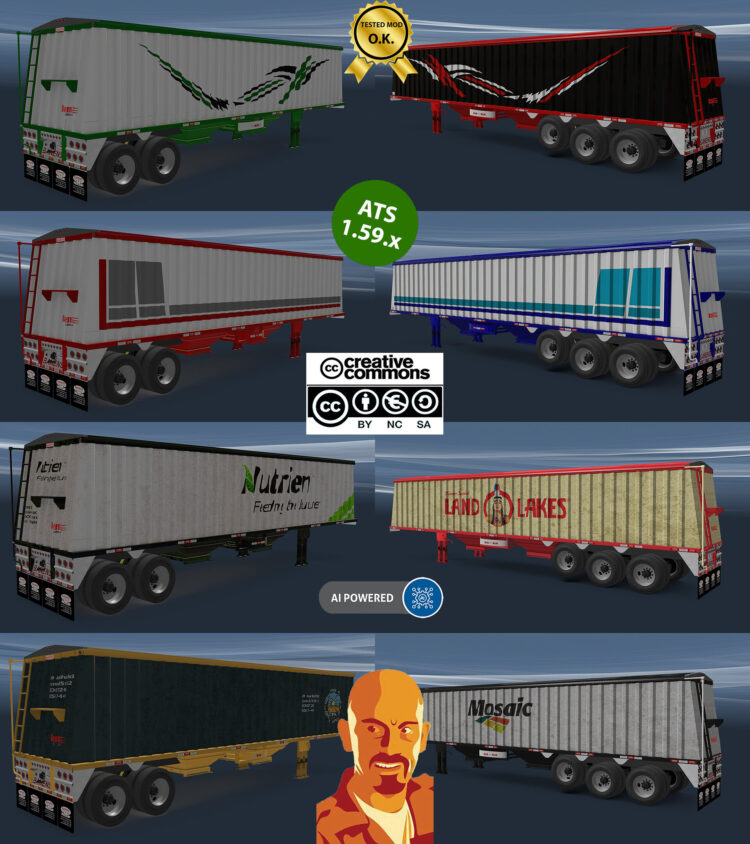 BANENS GRAIN HOPPER TRAILER v2.0 ATS 1.58-1.59.x