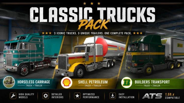 EXCLUSIVE CLASSIC TRUCKS COLLECTION PACK (ATS 1.59-1.60.x)
