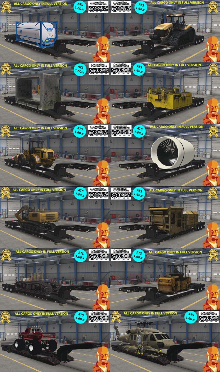 ETNYRE ULTIMATE LOWBOY TRAILERS PACK ATS 1.59-1.60.x (EXCLUSIVE MOD)