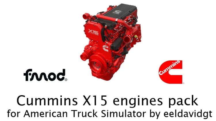 Cummins X15 engines pack for ATS v. 1.5 (1.59)