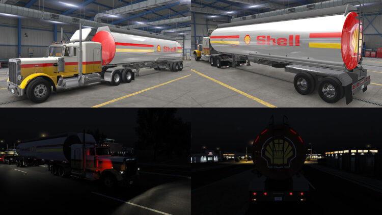 PETERBILT 359 SHELL + TRAILER ATS 1.59.x (EXCLUSIVE MOD)